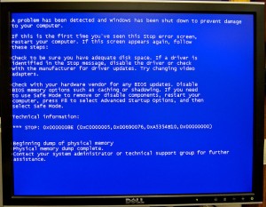 Blue Screen of Death - BSOD