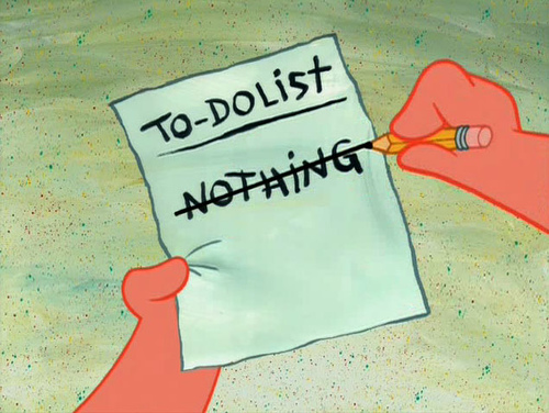 patrick starr's to do list