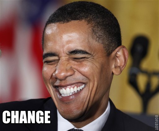 Obama's new CHANGE poster for the 2012 campaign 