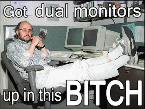 dual monitors