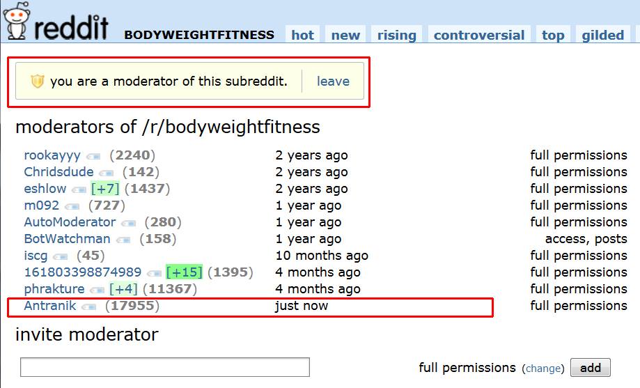 I am also a mod of /r/yoga and /r/flexibility, but /r/bwf is my real love of a sub!