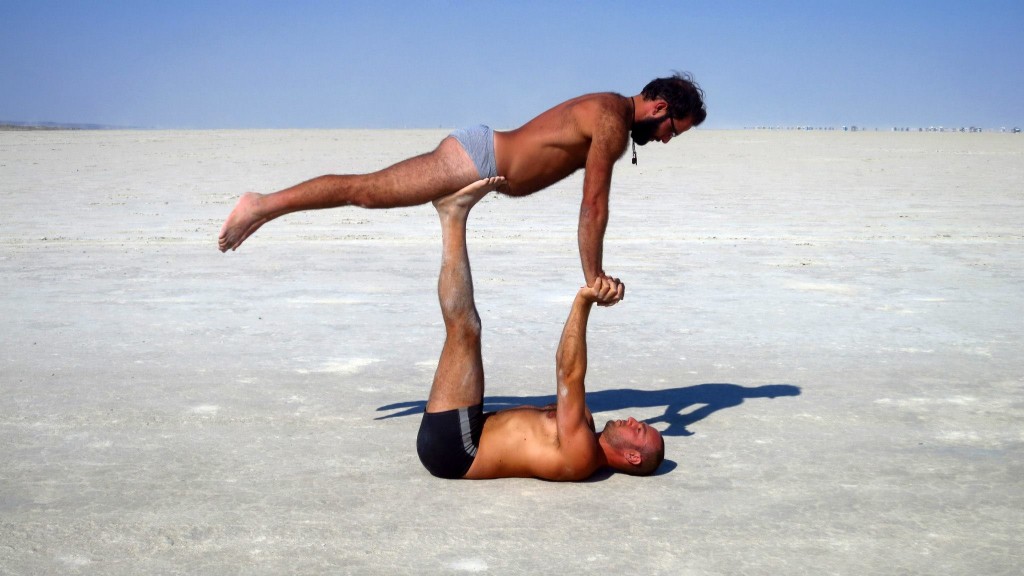 my brother and i acro yoga