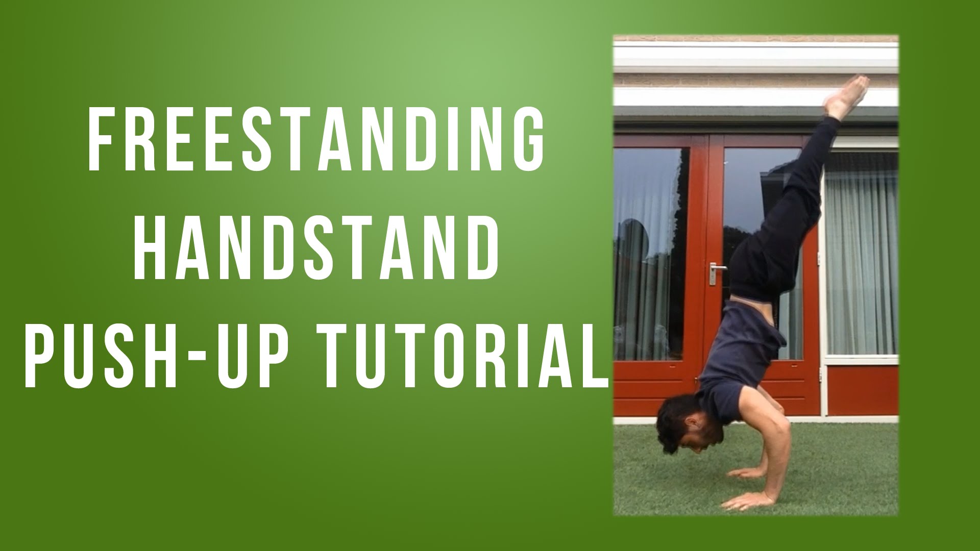 CLASS101+  A handstand push-up project, an action that everyone