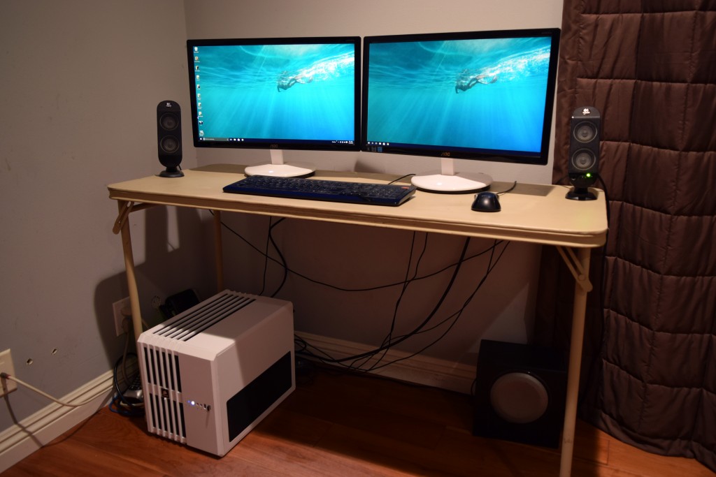 cooler master air 240 case with dual monitors