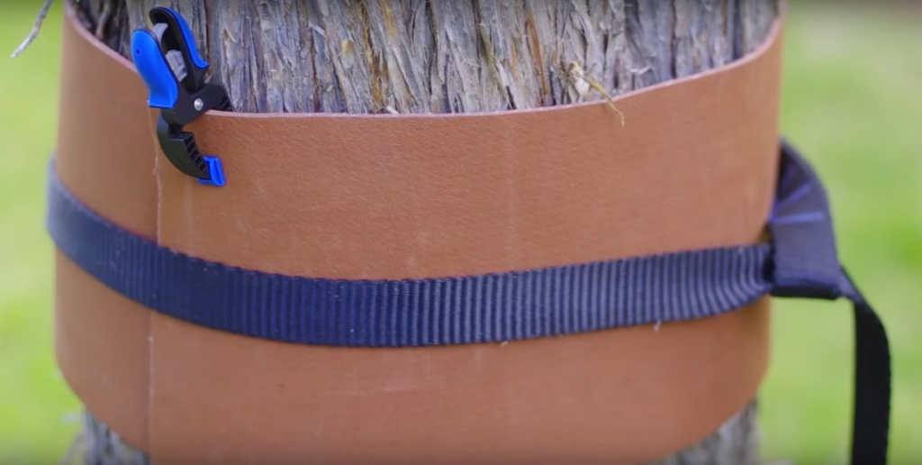 How to Setup a Slackline (1inch primitive line with carabiners